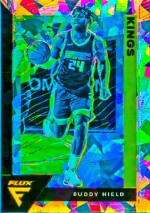 Buddy Hield 2020-21 Flux Basketball Fanatics Silver Cracked Ice Prizm Card #155