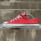 Vintage 90's Converse All Star Lo Color Red Made in USA Sneaker without box Us8