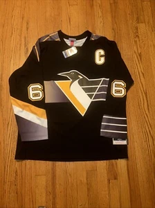 Pittsburgh Penguins Mario Lemieux Mitchell Ness 1996/97 NHL Power Play Jersey XL - Picture 1 of 6