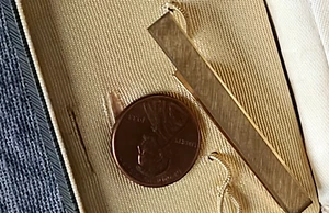 Boxed Krementz Gold Filled Tie Bar Brushed Finish GIFT CONDITION - Picture 1 of 15