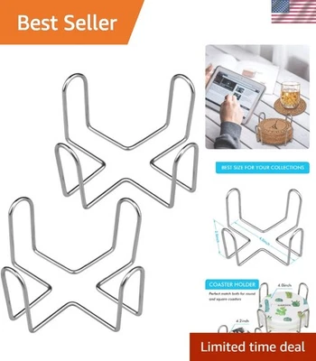 耐用 304 不锈钢过山车储物适用于圆形/方形 - 4.5 英寸 — 第 1/4 张图片