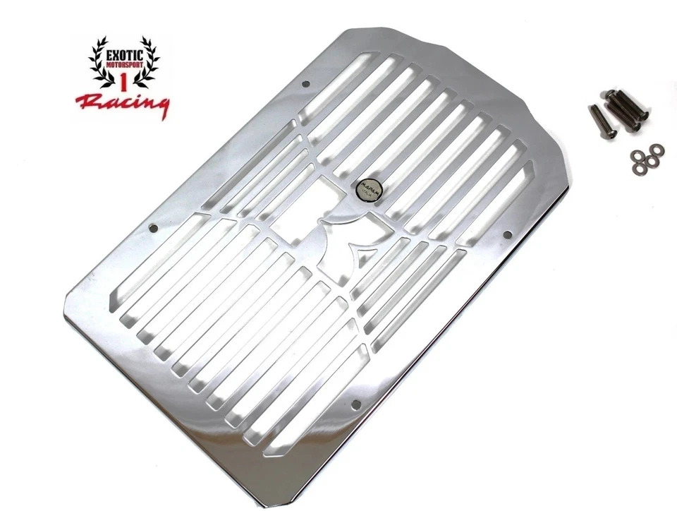 Protector de cubierta de parrilla de radiador cromado Kawasaki Vulcan 900 VN900 2006-2023 Foto 1 de 4