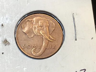 Somalia 1 Centesimo 1950  Elephant Coin - Image 1 of 2
