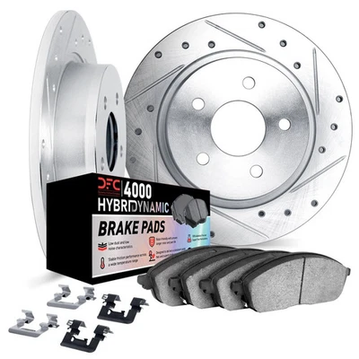 For Cadillac Catera 97-01 Brake Kit DFC Drilled & Slotted Rear Brake Kit w 4000 Foto 1 de 4