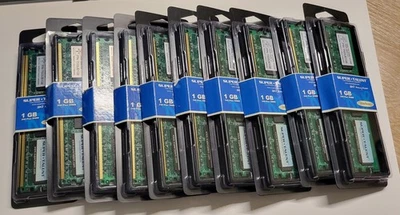 LOT OF 10 (10GB Total) Super Talent DDR2 1GB 533Mhz PC2-4200 Desktop Memory RAM - Image 1 of 4