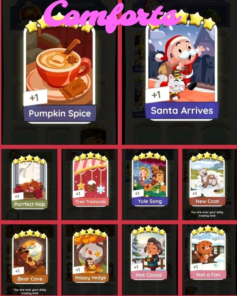 Pegatinas Monopoly Go Go 1-6⭐ compañero de acción de gracias | toque festivo | tarjetas doradas Foto 1 de 4