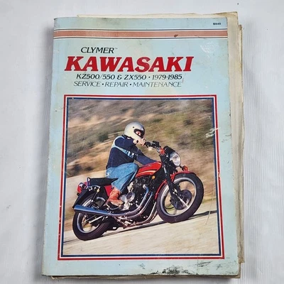 Libro de reparación manual de taller de servicio Clymer - Kawasaki KZ550 KZ500 ZX550 1979 - 1985 Foto 1 de 4