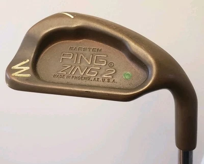 Ping Zing 2 Green Dot Beryllium Copper BECU Pitching Wedge PW JZ Steel - Image 1 of 4