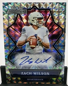 2021 Wild Card Alumination Zach Wilson #ABC-A, Auto Holo-Lux 26/99 - Bild 1 von 2