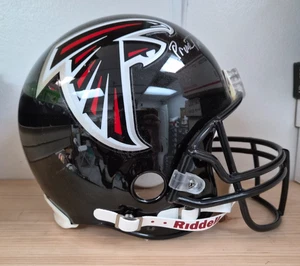 Casco completo firmato Deion Sanders Atlanta Falcons con scritta Prime Time - Foto 1 di 8