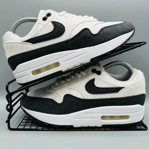Nike Air Max 1 Trainers Black White UK 5 Good Condition - Picture 1 of 11