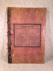 Johannn Wiltsch 1843 Atlas Teile Europas und asiatische Kontinente 5 Platten gebunden - Bild 1 von 12