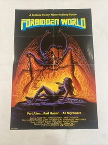 1982 FORBIDDEN WORLD ORIGINAL 27x40 ONE SHEET US MOVIE POSTER CORMAN HORROR - Picture 1 of 5