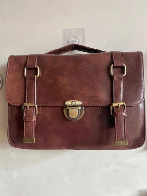 Japanese Preppy Style Womens PU Leather Handbag Student School Bags Messenger - Image 1 of 4