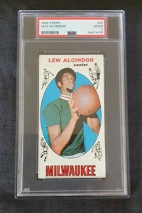 Topps 1969 Lew Alcindor Rookie, Kareem Abdul Jabbar PSA 2 with great surface. - Picture 1 of 3