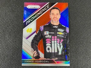 Panini Prizm Prizms 2019 rojo blanco y azul #61 Jimmie Johnson fiesta de graduación - Imagen 1 de 1