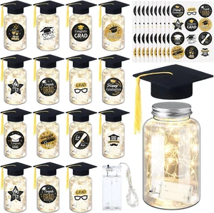 16 Sets Graduation Table Decoration Set with LED Light up Graduation Decorations - Picture 1 of 12