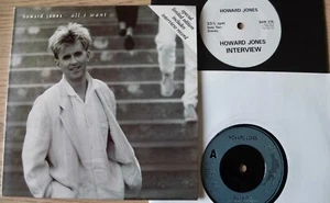 HOWARD JONES ALL I WANT 7" +INTERVIEW DISC WEA (1986) MINT LTD ED POP SYNTH UK - Foto 1 di 2