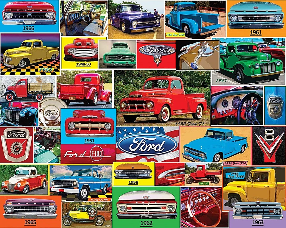 Klassisches Ford Pickups 1000-teiliges Puzzle 760 mm x 610 mm (WMP)