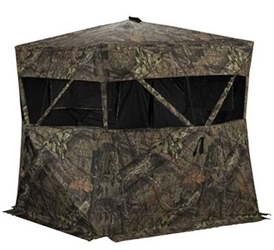 Rhino Blinds R150-MOC Tough 3 Person Outside Game Hunting Ground Blind, Mossy Oa - Image 1 of 4