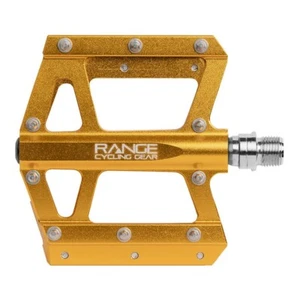 RCG, Trailhead, Platform Pedals, Body: Alloy, Spindle: Cr-Mo, 9/16'', Gold, Set - Picture 1 of 1