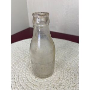 Vintage Embossed Welch’s Grape Juice Glass Bottle Junior Size 5”