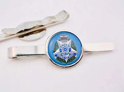 VICTORIA POLICE BADGE AUSTRALIA TIE SLIDE TIE GRIP PIN BAR CLIP GIFT - Image 1 of 2