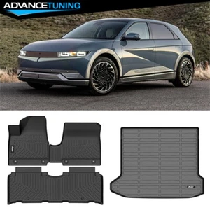 Fits 22-25 Hyundai Ioniq 5 All Season 3D Molded Floor Mat & Trunk Cargo Mat TPE - Picture 1 of 10