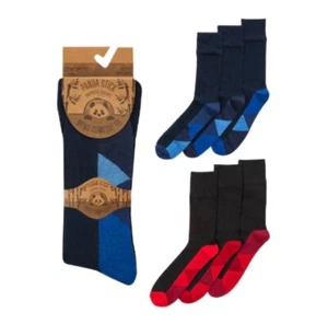 Mens 3 Pack Bamboo Non Elastic Socks - Picture 1 of 5