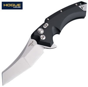 Hogue X5 Manual 3.5" Tumbled Wharncliffe Blade Black Aluminum 34560-EXLRSR