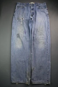 Pantalones de mezclilla para hombre Levi's 550 2010 calce relajado desgastados talla 38x34 (medida 37x32) - Imagen 1 de 12