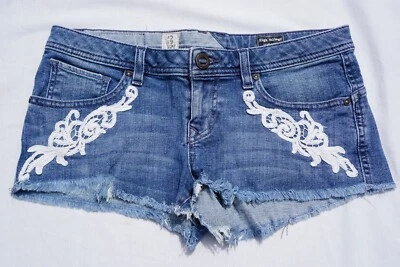 Volcom High Voltage Cutoff Short Fit Stretch Denim Shorts. Women's Size 5, GUC!! - Image 1 of 3