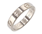 CARTIER Ring love ring Only #48 K18 White Gold FastShipping