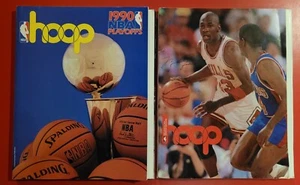 (2) 1991 Hoop NBA Magazine Program Michael Jordan Chicago Bulls/Detroit Pistons - Picture 1 of 2