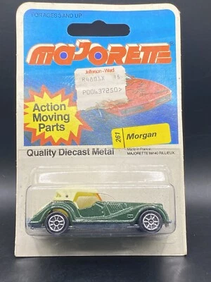 Coche de juguete Majorette Morgan #261 verde serie 200 vintage coleccionable Francia Foto 1 de 2