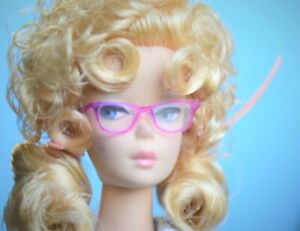 Barbie Doll Eyeglasses Glasses Pink Color Doll Accessory Handmade 