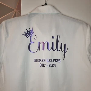 Personalised Transfers - School Leavers Iron On Transfer NEXT DAY DELIVERY - Picture 1 of 10