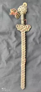 Épée Porte Bonheur Feng Shui/Chine du sud/Sapèques/Cauton/old feng shui sword - Bild 1 von 9