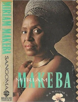 Miriam Makeba Sangoma CASSETTE ALBUM WORLD MUSIC S. AFRICA SOUL - Image 1 of 4