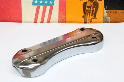 Harley-Davidson Panhead Hydra-Glide manillar abrazadera elevadora cubierta superior 56165-49 Foto 1 de 4