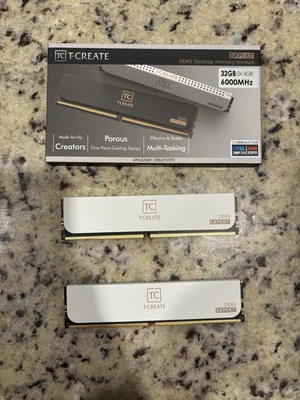 TEAMGROUP T-Create Expert 32 GB (2 x 16 GB) DDR5-6000 CL30 Memory - Image 1 of 2