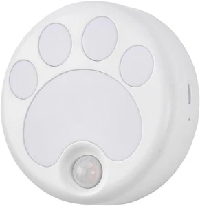 Attivolife Cat Paw Motion Sensor Night Light USB Rechargeable LED Cordless - Picture 1 of 2