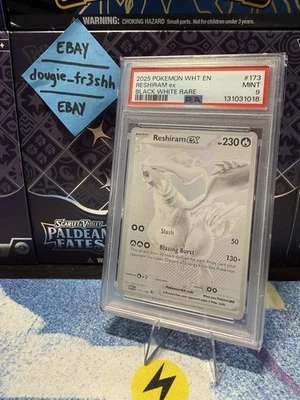 Reshiram EX 173/086 - Graded PSA 9 - White Flare - Pokemon - Image 1 of 2