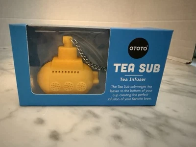 Ototo Beatles TEA SUB Silicona Amarillo Submarino Novedad Infusor de Té Libre de BPA Foto 1 de 4