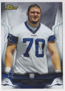 2014 Topps Finest #112 Zack Martin Rookie RC Dallas Cowboys - Picture 1 of 2
