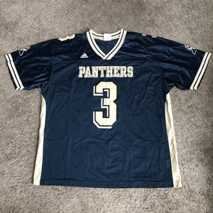 Adidas Pittsburgh Panthers Football Jersey Men’s Size 2XL Blue #3 Blank NCAA - Picture 1 of 11