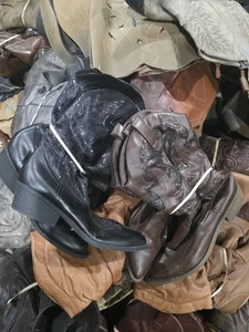 Shoe Reseller Lot Random Mix 6 Pairs Of Boots Cowboy Western Southwestern VTG 10 - Picture 1 of 11