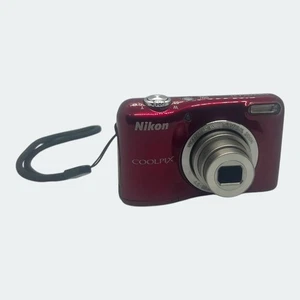 Nikon Coolpix L31 Red Digital Camera 16MP Compact 5x Zoom - Tested - AA Battery - Picture 1 of 20