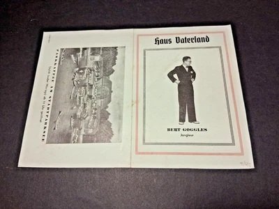 1942 sept. HAMBURG programm VARIETÉ HAUS VATERLAND - Bild 1 von 2