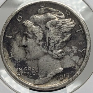 1917 Mercury Dime - Picture 1 of 2